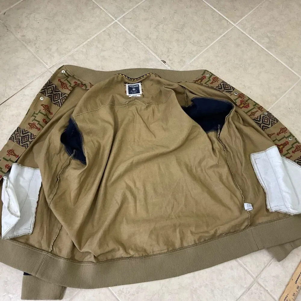 Southwestern Aztec Navajo All Over Print Jacket 3XL snap buttons Parish Nation